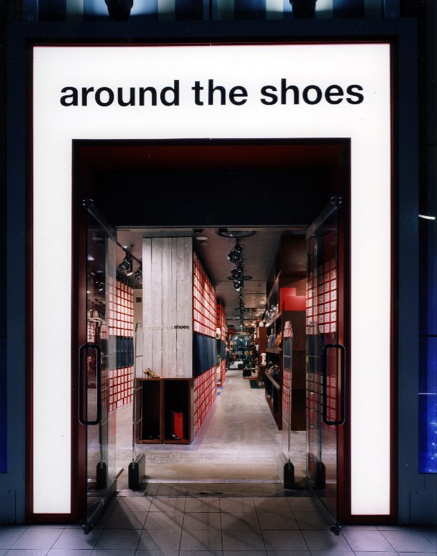 around the shoes